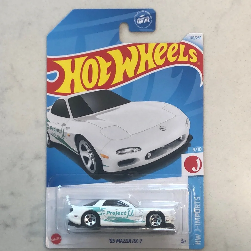 White '95 Mazda RX-7 Toy Car